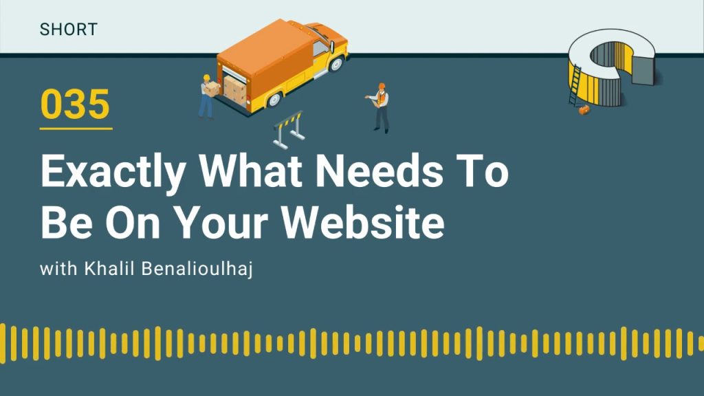 035 – Exactly What Needs To Be On Your Website