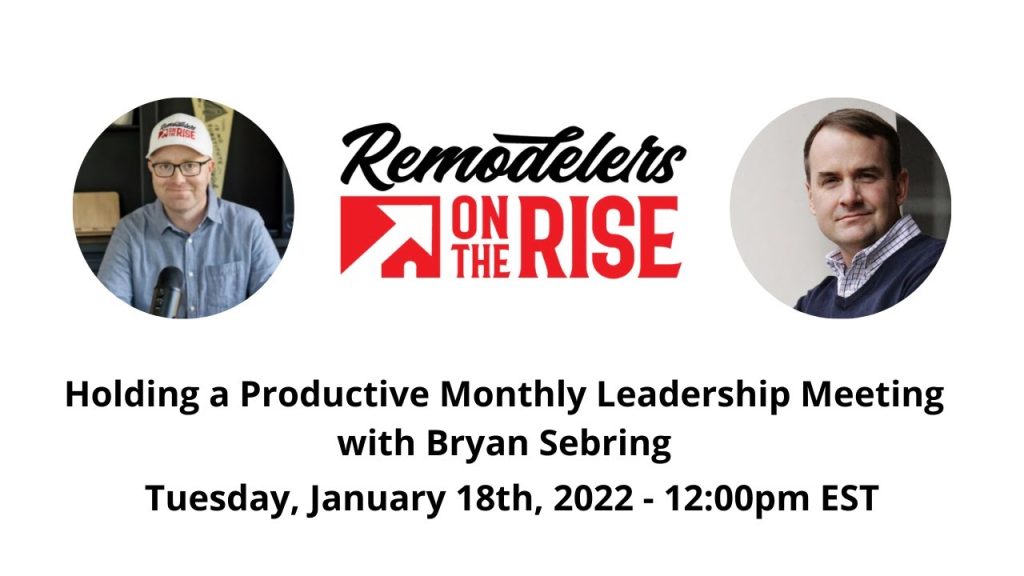 Holding a Productive Monthly Leadership Meeting