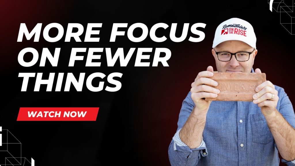 More Focus on Fewer Things