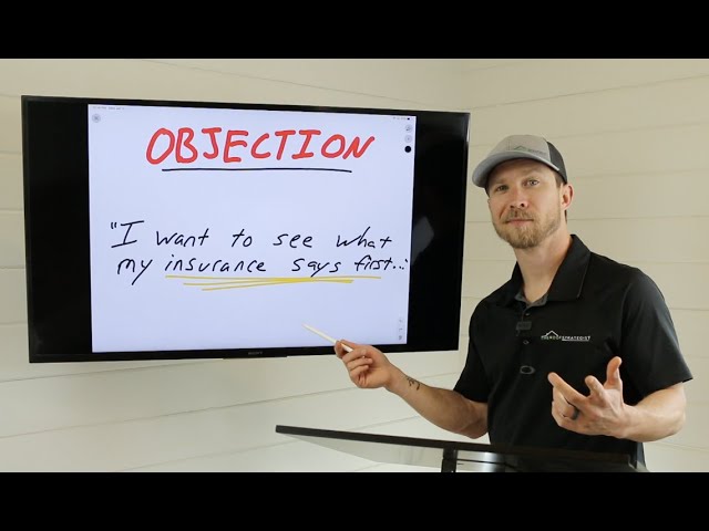 OBJECTION: “I want to see what my insurance says first…” | How to Overcome & Close on the Spot